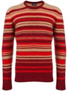Drumohr Striped Slim-fit Sweater - Yellow