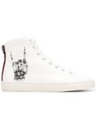 Bally Bally Herculesxfunk White Black Furs & Skins->calf Leather