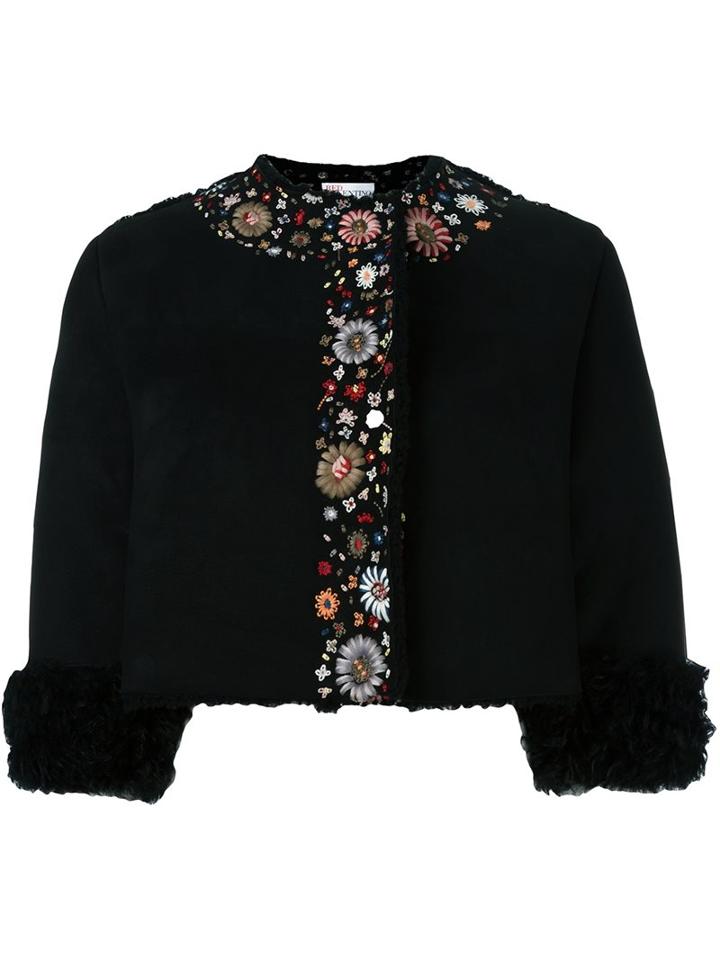 Red Valentino Embroidered Cropped Jacket