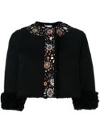 Red Valentino Embroidered Cropped Jacket