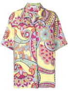 Etro Bowling-fit Shirt - Yellow