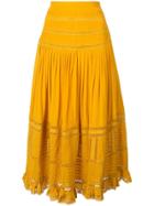 Sea Poppy Midi Skirt - Yellow