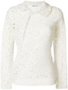 Comme Des Garçons Pre-owned Twisted Knitted Blouse - White