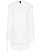 Ann Demeulemeester Pleated Bib Shirt - White