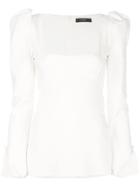 Ellery Puff Sleeve Blouse - White