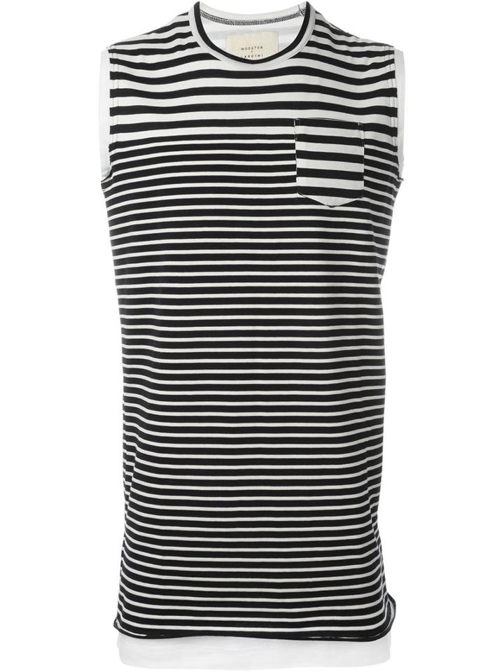 Wooster + Lardini Striped Layered Tank Top