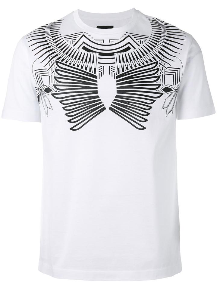 Les Hommes - Geometric Print T-shirt - Men - Cotton - Xl, White, Cotton