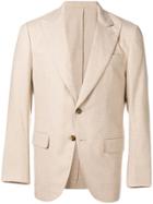 Caruso Single-breasted Blazer - Nude & Neutrals
