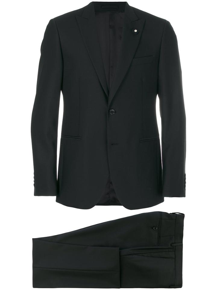 Lardini Two Piece Formal Suit - Black