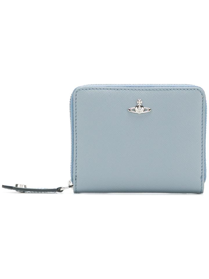 Vivienne Westwood Logo Plaque Wallet - Blue