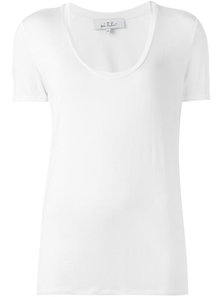 Iro V-neck T-shirt, Women's, Size: Small, White, Silk