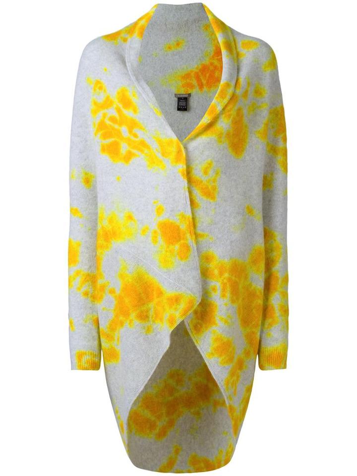 Suzusan 'upside-down Madara Shibori' Cardigan, Women's, Size: Large, Grey, Cashmere