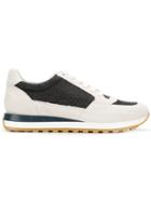 Peserico Two Tone Lace-up Sneakers - Grey