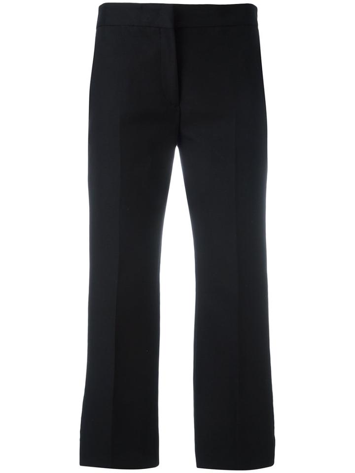 No21 Flared Cropped Trousers, Women's, Size: 42, Black, Cotton