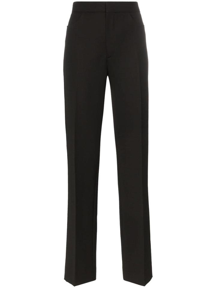 Toteme Troia Tailored Wool-blend Trousers - Black