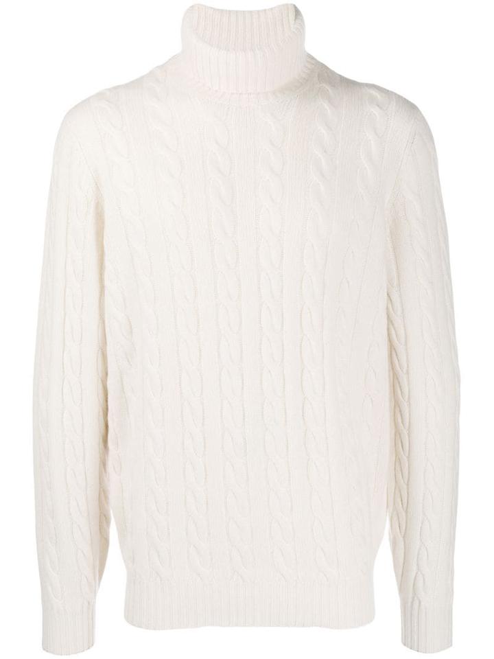 Brunello Cucinelli Turtle Neck Jumper - White