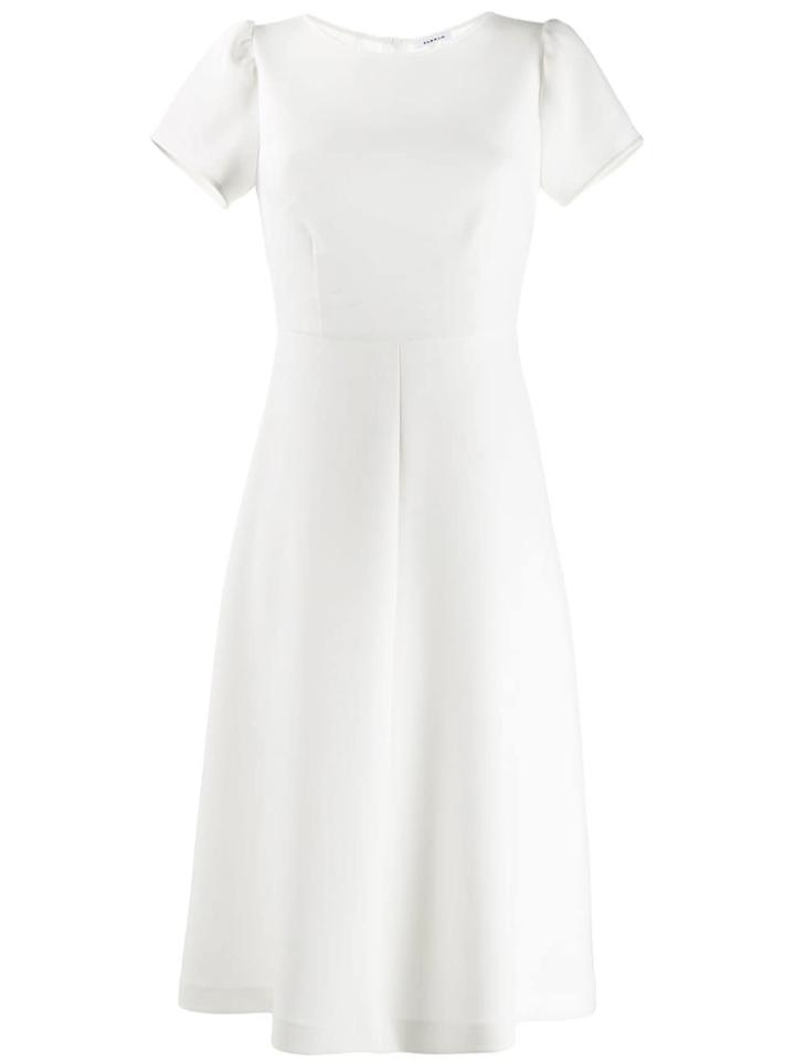 P.a.r.o.s.h. Classic Fit & Flare Dress - White
