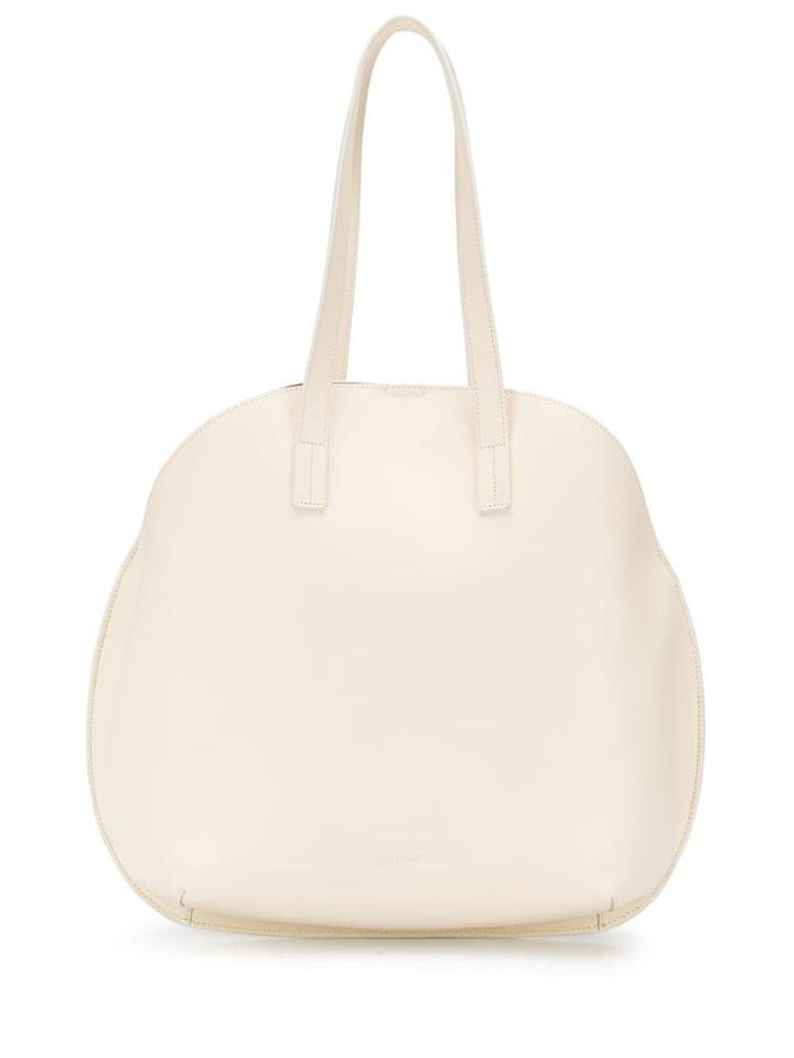 Jil Sander Navy Semi-circle Shoulder Bag - Neutrals