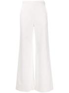 Katharine Hamnett London High-waist Flared Trousers - White