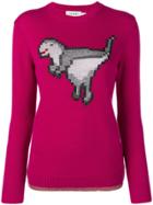 Coach Dinosaur Knitted Jumper - Pink