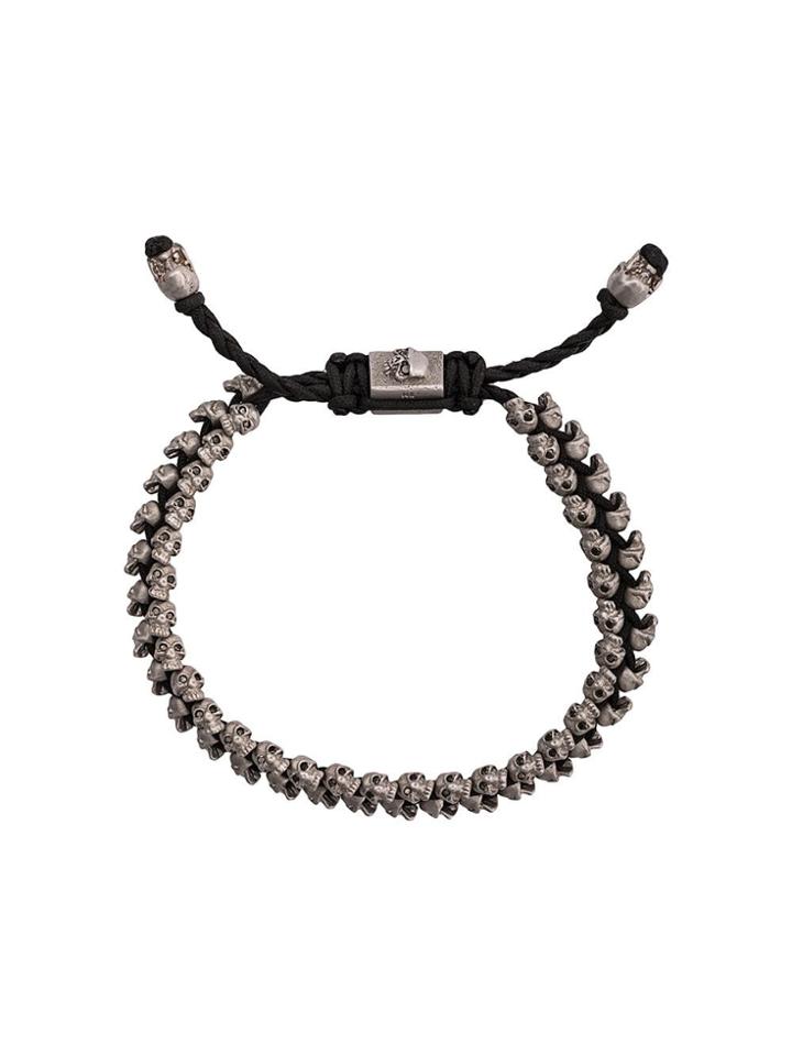 M. Cohen 14kt White Gold Skull Bracelet - Silver