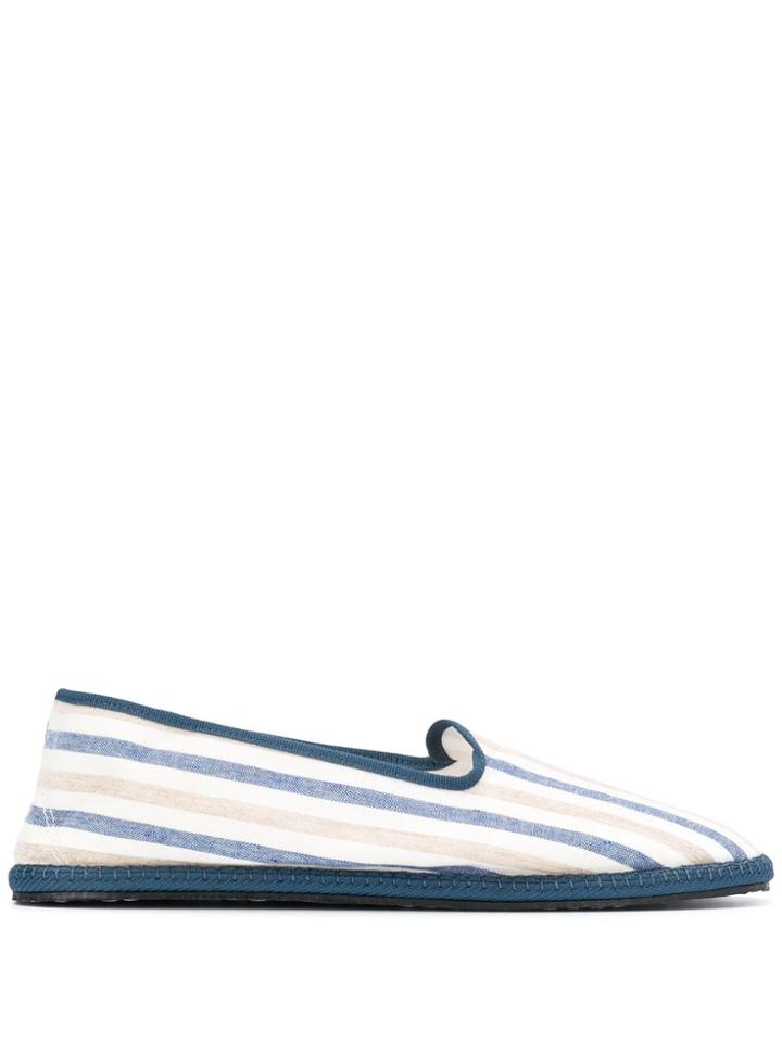 Vibi Venezia Striped Espadrilles - Neutrals