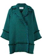 Gianluca Capannolo 'emma' Coat, Women's, Size: 40, Blue, Acrylic/polyamide/wool