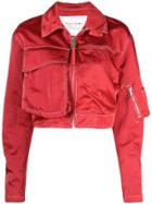 1017 Alyx 9sm Cropped Multi-pocket Jacket - Red