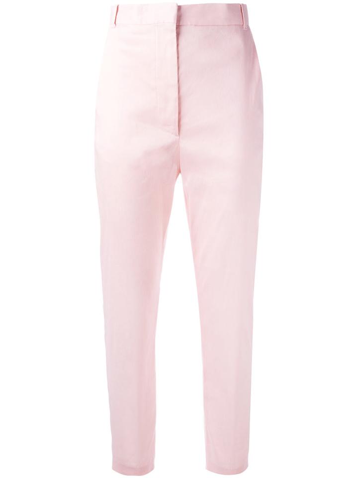 Haider Ackermann Cropped Trousers, Women's, Size: 38, Pink/purple, Linen/flax/nylon/spandex/elastane/rayon