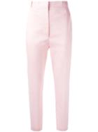 Haider Ackermann Cropped Trousers, Women's, Size: 38, Pink/purple, Linen/flax/nylon/spandex/elastane/rayon