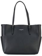 Lancaster - Lateral Pockets Shopping Bag - Women - Leather - One Size, Black, Leather