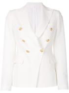 Tagliatore Double Breasted Jacket - White