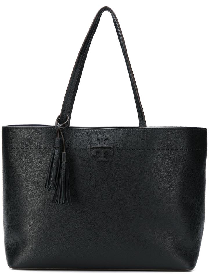 Tory Burch Mcgraw Tote Bag - Black
