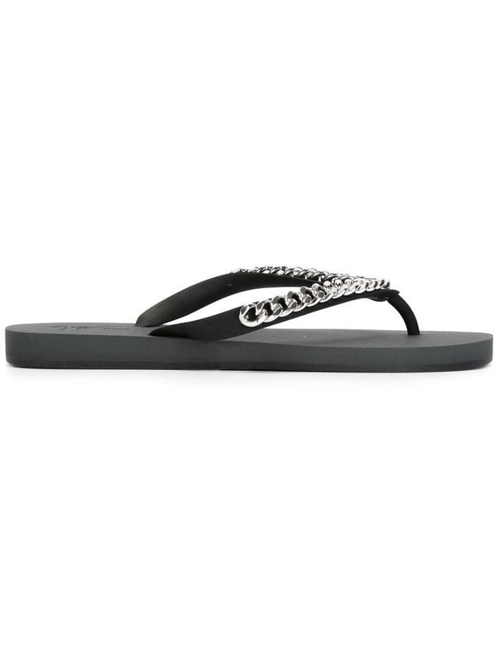 Giuseppe Zanotti Design Chain Trim Flip Flop