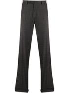 Canali Check Trousers - Brown