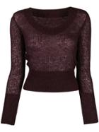 Jacquemus La Maille Dao Jumper - Purple