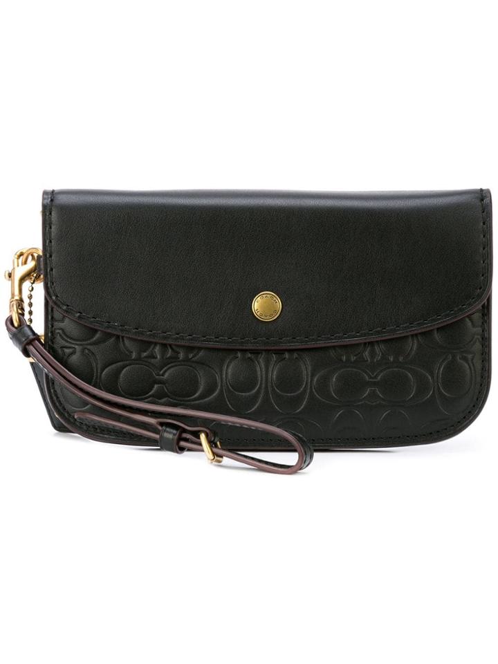 Coach Signature Clutch Bag - Black