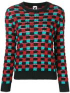 M Missoni Wave Effect Knitted Sweater - Red