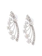 Oscar De La Renta Fan Earrings - Metallic