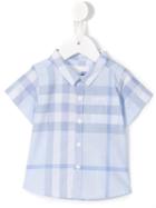 Burberry Kids - Checked Shirt - Kids - Cotton - 6 Mth, Blue