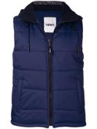Yves Salomon Quilted Puffer Vest - Blue
