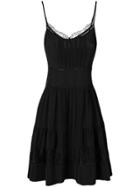 Twin-set Lace Trimmed Dress - Black