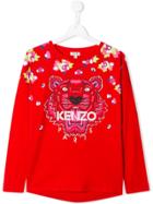 Kenzo Kids Teen Embroidered Tiger Sweatshirt