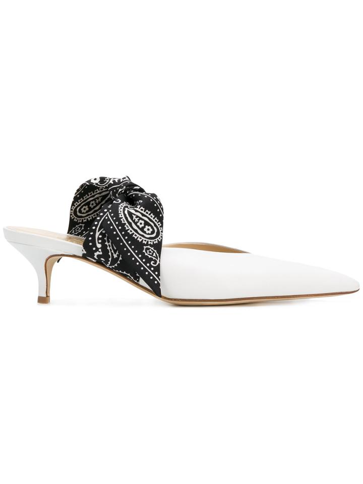 Gia Couture Bandana Accent Pumps - White