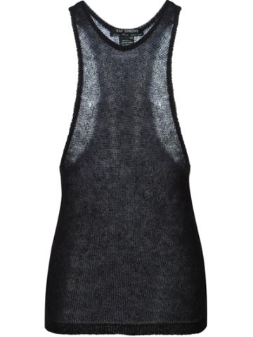 Raf Simons Vintage Knitted Tank Top - Black