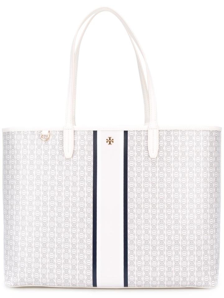 Tory Burch - Gemini Link Shopper Tote - Women - Leather - One Size, Women's, White, Leather