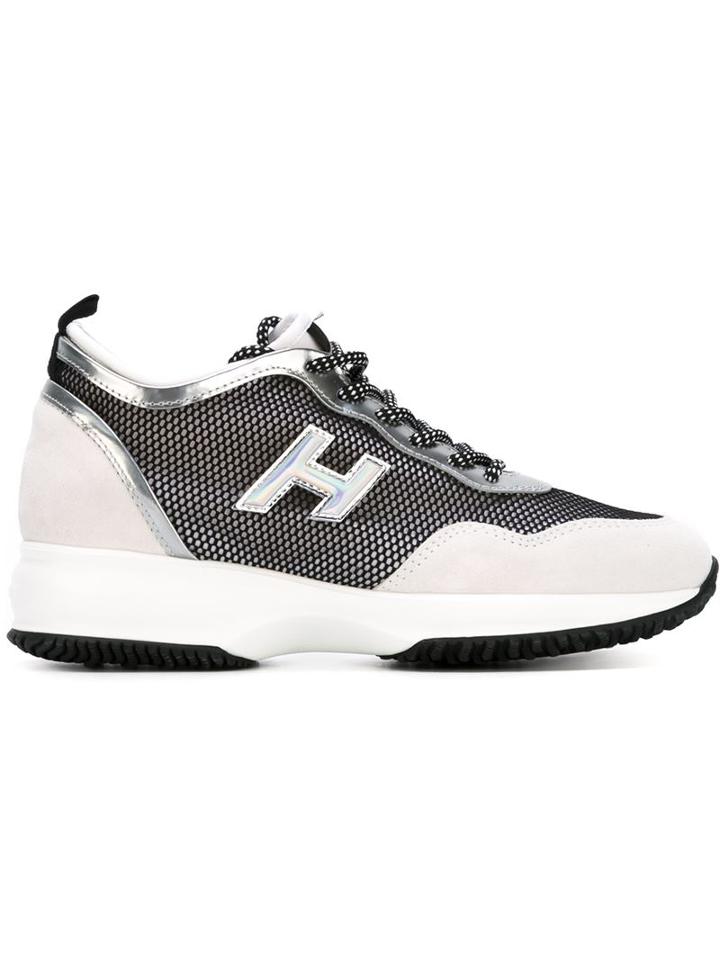 Hogan Mesh Panel Sneakers, Women's, Size: 35, White, Nylon/leather/rubber