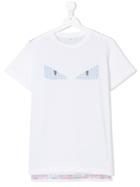 Fendi Kids Teen Bag Bugs T-shirt - White
