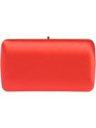 Prada Classic Satin Clutch - Orange