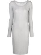 Opening Ceremony Knitted Midi Dress - Silver